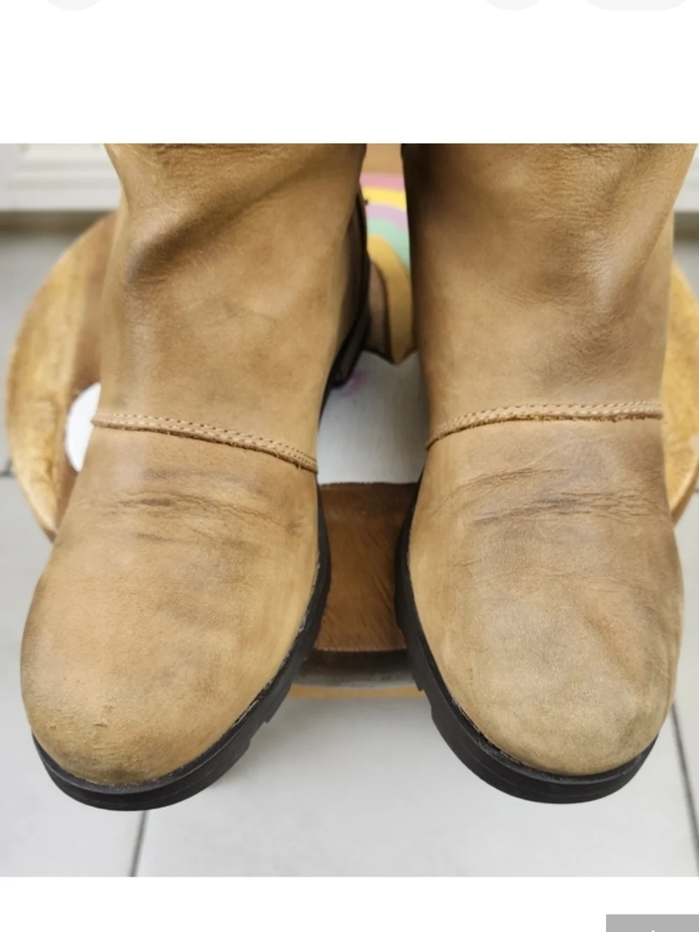 Sorel Women's Emelie Mid Calf Nubuck Tan Leather Waterproof Boot NL2679-286 Sz 6 - Picture 4 of 16